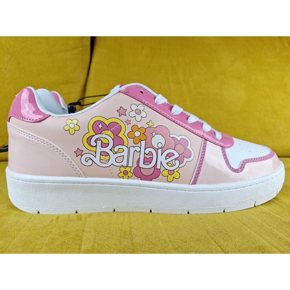 Barbie size 11 Flower tennis shoes pink